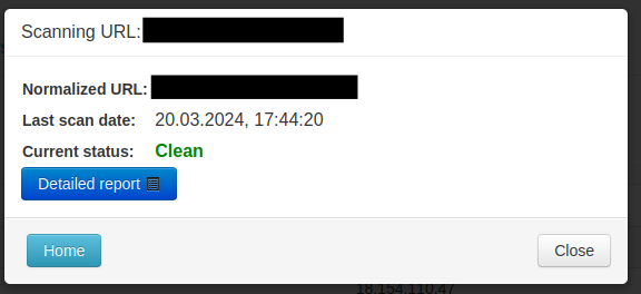 Malware was removed Malware was removed